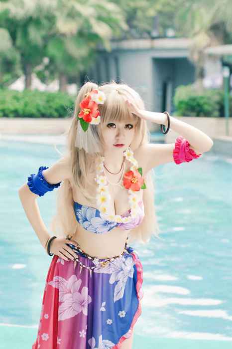 [国内Cosplay]ID0041 [CosPlay] 2015.09 No.141 要叫我尾巴sama 南小鸟水着夏威夷觉醒 [8P49M]