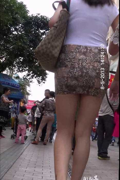 [街拍客视频]jx0361 街拍性感紧身包臀裙长腿美女